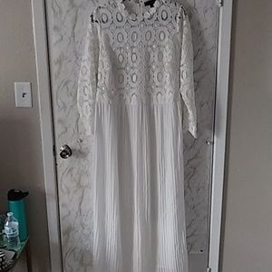 Lace long sleeve dress